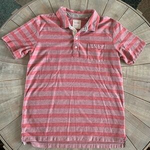 Billy Reid red/gray/pink Striped shirt - Large